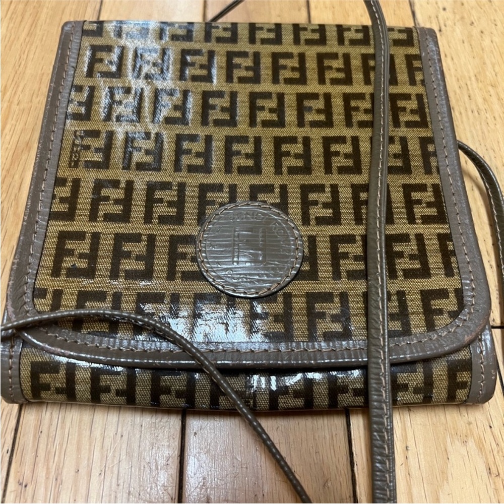 FENDI Zucca Zucchino Vintage Crossbody Purse